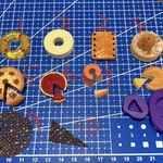 ミニチュアチョコ　ケーキ　スイーツ　フード　トッピング　デコ　粘土　型　シリコンモールド　