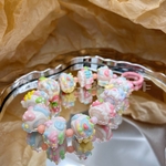 ✨『ゆめかわデコスイーツ』・手描きビーズストラップ🍭🧁見ているだけで心ときめく