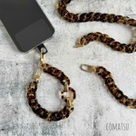 琥珀調 スマホハンドストラップ　リストストラップ