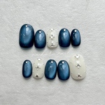 bijou blue nail ／ネイルチップ