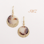 【数量限定】○べっ甲×スターダストサークルピアス/イヤリング