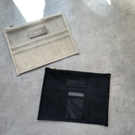 【再販】サイズが選べる　名入れ　タグ　中身が見えて使いやすい　メッシュポーチ 母子手帳ポーチ　マルチポーチ　お薬手帳　通帳ケース　化粧ポーチ　仕切りポーチ