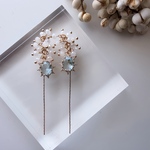 数量限定商品)2pcs)ビーズタッセル)blue bijou)#LT3