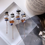 2pcs)4032)天然石タッセル)onyx mix)#2d