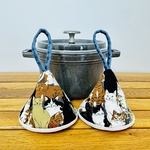 三角鍋つかみ★staub　ストウブ　ホーロー鍋★ミトン　鍋つかみ　