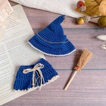 ちいさな魔法使いさんの帽子とマント＊ハロウィンのきせかえぬい服