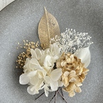 ヘアアクセサリー【ホワイト×ゴールド(6本)】ヘッドドレス  ウェディング ブライダル 成人式 ウエディング