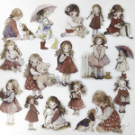Doll Room イラストフレークシール Red <S1049>