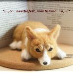 羊毛フェルト　犬　ウェルシュ・コーギー