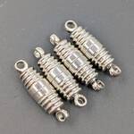 金具パーツ マグネットクラスプ 留め金 横線 シルバー 17mm 5個 ネックレス ブレスレット パーツ ハンドメイド ビーズクラブ [4582434309769]