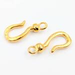 20個 フック クラスプ 留め金 ゴールド 13mm ネックレス ブレスレット パーツ ハンドメイド ビーズクラブ [4582434323307]