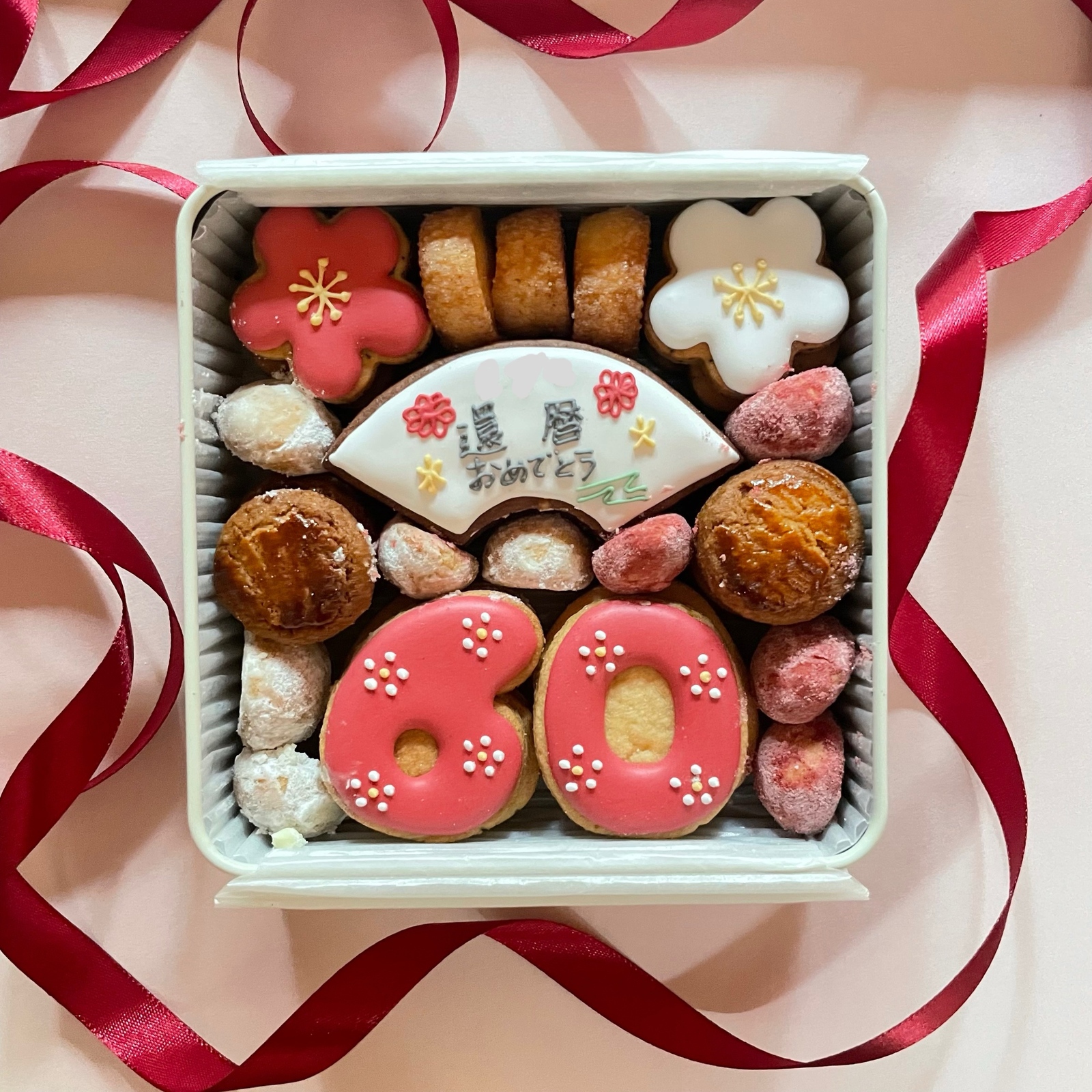 不思議の国のアリス風♡リボンくまちゃんクッキー