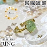 時空の指輪-TIMELESS RING-【ライトグリーンｘマーブル 10×8mm】