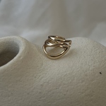 wave ear cuff gold