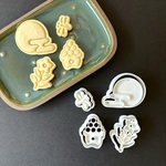 【クッキー型】お月見セット（満月・桔梗・団子・蜻蛉）　