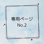 専用ページNo.2