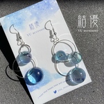 宇宙・連なるシャボン玉/ピアス/ノンホールピアス
