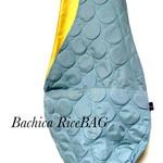 WポケットRiceBAG ポコポコ撥水加工(モスグリーン地）：内ポケット付き