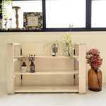 折りたたみ飾り棚(ホワイト)