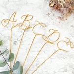 ワイヤー　テーブルナンバー　ゲストテーブル　結婚式　ウェディング　ブライダル