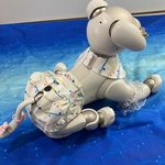 【セットアップ　WHITE】aibo ちゃんの　縁日！おちりでヨーヨー　セットアップ