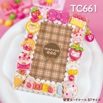 もこもこホイップデコ 硬質ブロマイドケース B7 L判 ハンドメイド【 TC661 】