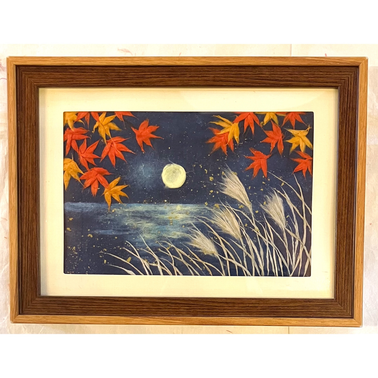 スズラン　貼り絵　和紙　絵画 スズラン 貼り絵 和紙 絵画 和紙ちぎり絵「すずらん」を戴きまし