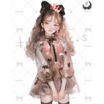 【Q2-82】teatea.オリジナル 人物ステッカー