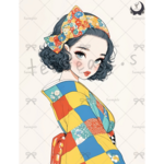 【Q2-112】teatea.オリジナル 人物ステッカー