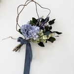 【No.24】 紫陽花とユーカリのスワッグ