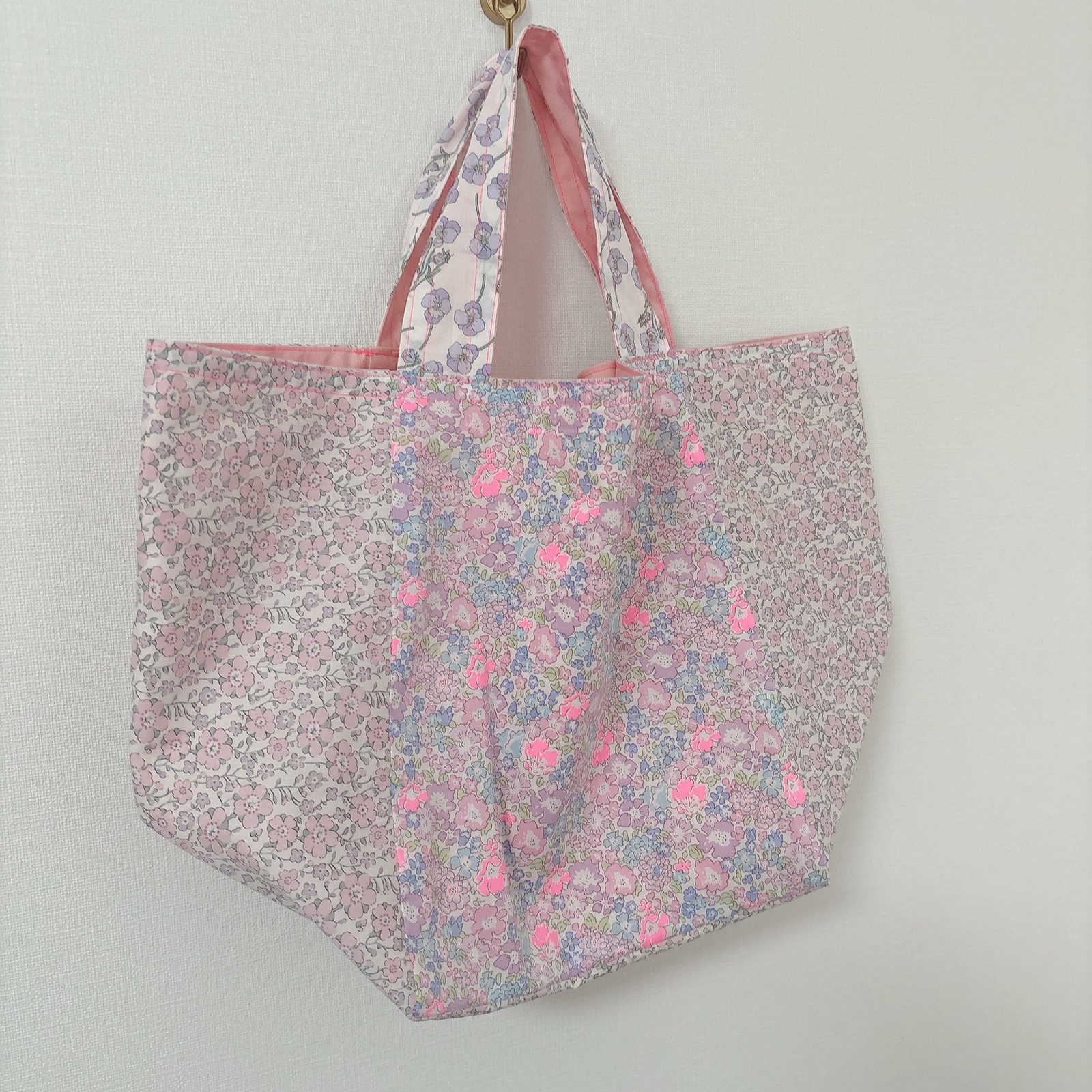 リバティ パッチワーク 巾着袋 パッチポーチ - petit-mimi'S GALLERY