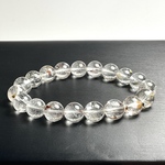 レアな共生霊峰ヒマラヤ産10mm＊赤鉄鉱入りエレスチャルクォーツのブレスレット✨