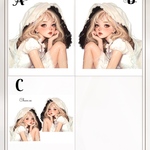 minne限定 ❤︎  chan.ce オリジナルステッカー　3種各1枚入り  人物ステッカー　