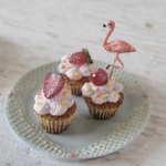 フラミンゴのカップケーキセット🧁🧁🧁