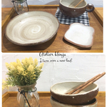 [オーダー品] 朝食カフェセット×1 オーバル型小鉢（大）×2