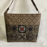 (お取り置き品)大島紬のパッチワークショルダーバッグ