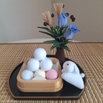 お月見団子とうさぎちゃん