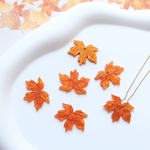 新作★紅葉　もみじのアセテートパーツ　チャーム　琥珀色