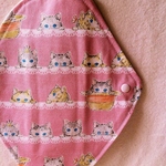 一体型布ナプキン 1枚 ++ ベビープリンセスキャット ピンク