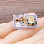 ミニチュア　箱入りタルト&クッキー（ブルーベリー）   ハンドメイド