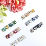 選べる美濃焼タイル＊4個セットピアス　6種　イヤリング　ハンドメイド　陶器　美濃焼　セット　上品　イヤリング無料　フレーバー　プレゼント　タイル　焼き物