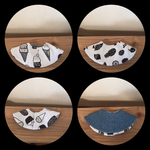 mamalion0621様 専用   スタイ よだれカバー ハンドメイド モダンバーラップ ダブルガーゼ モスリンコットン
