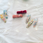 再販♡ベルベットのリボンクリップ