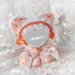 frill Orange cat ˆ •͈ ·̫ •͈ ˆฅ   ぬい服♡