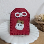  59 ハムスターお守り（ゴルハム、赤）