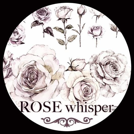 QYマステ8月新作☆ROSE whisper 6cm×5M PET☆1350 - qy-design