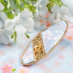 ヘアクリップ(楕円形　桜)