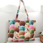 リアルプリント生地✿パン、ドーナツ、コンビニ手提げ（両脇マチあり）