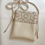 再販4✳︎インド刺繍リボンが目を惹くスマホポシェット　スマホポーチ　スマホショルダー