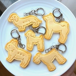 【お名前入り】犬　フェイクスイーツ　キーホルダー　名入り　犬モチーフ　ワンコ博覧会2025